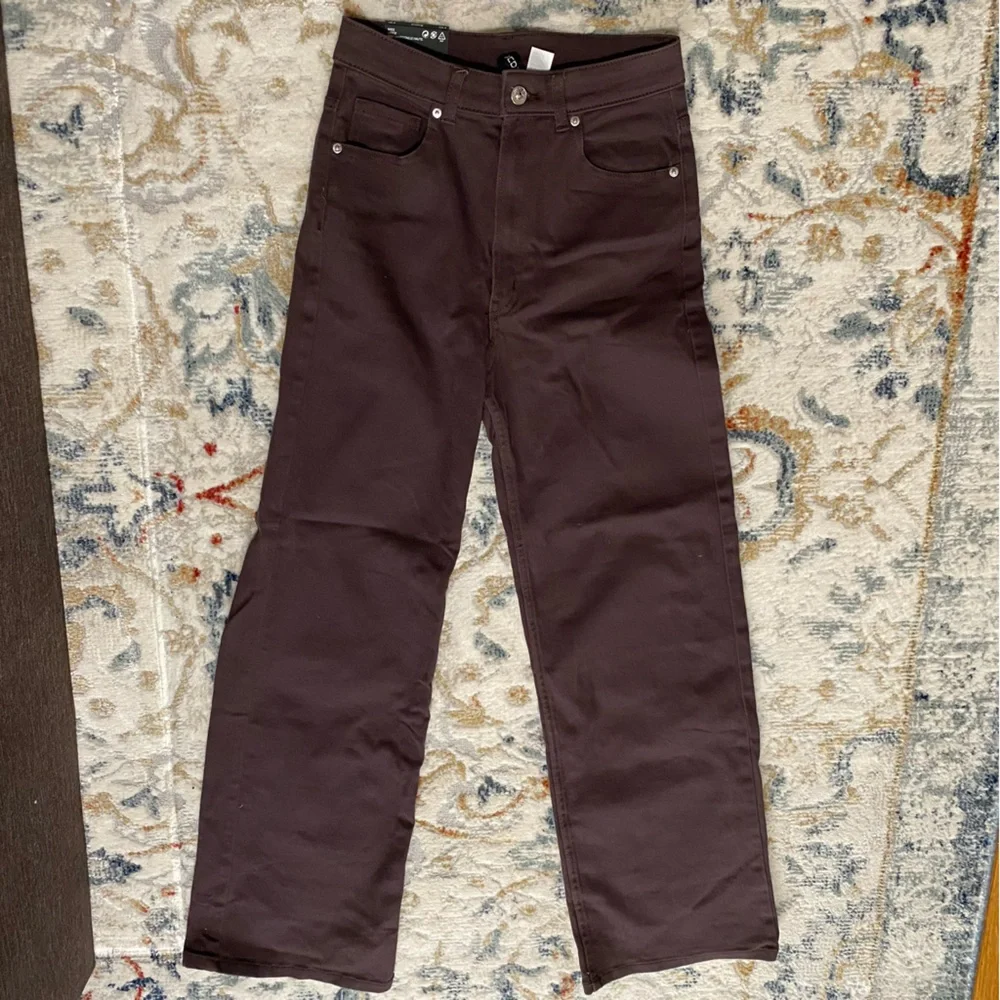 NWT H&M Dark Brown Wide-Leg Jeans - Picture 2 of 8